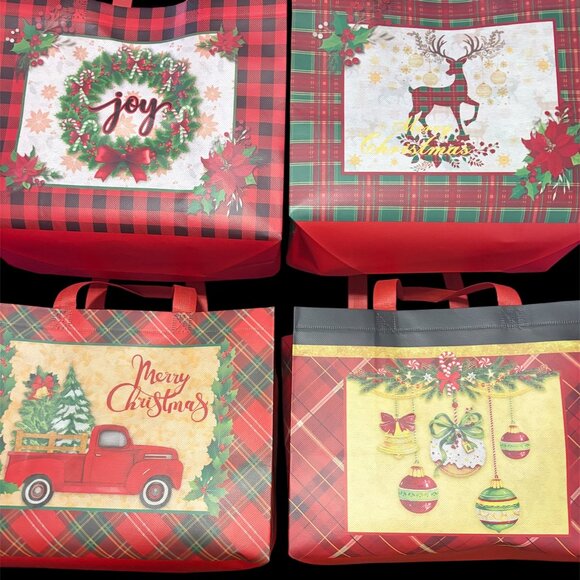 CHRISTMAS GIFT BAGS SET OF 4 - Picture 1 of 3